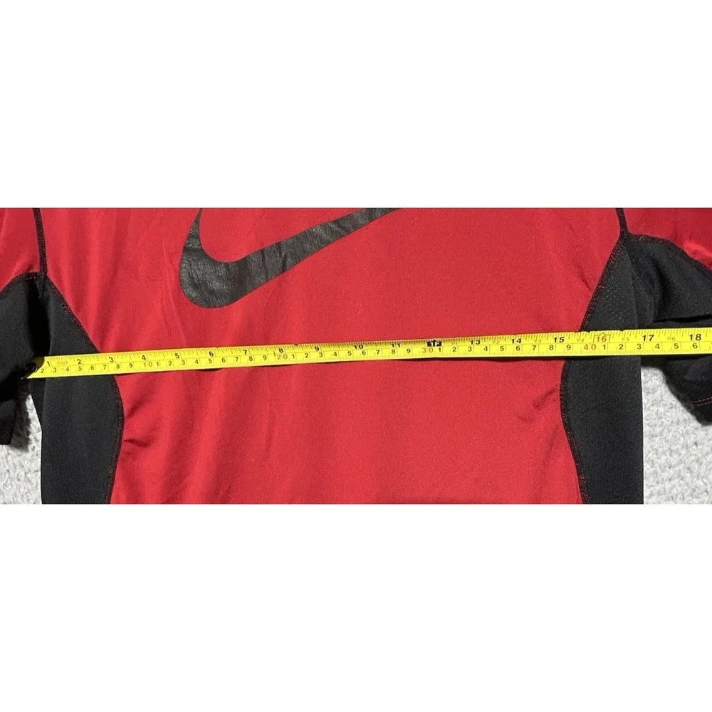 Nike‎ Pro Combat Shirt Boys XL Red Dri-Fit Fitted Training Athletic Youth Sports